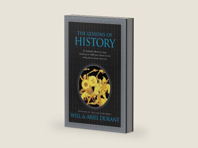 The Lessons of History by Will Durant | barcode:9781439149959 | source:'9781439149959-right-three-quarter.jpg