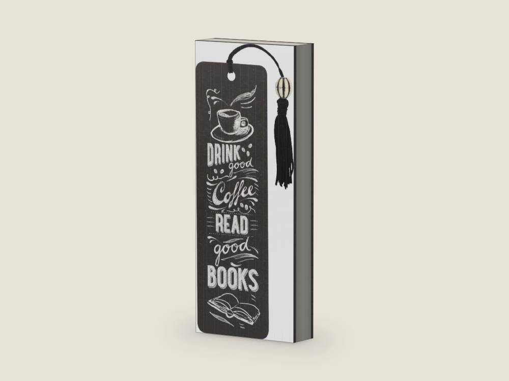 Coffee & Books Beaded Bookmark,1Pc by Inc. Peter Pauper Press | barcode:9781441324238 | source:'9781441324238-right-three-quarter.jpg
