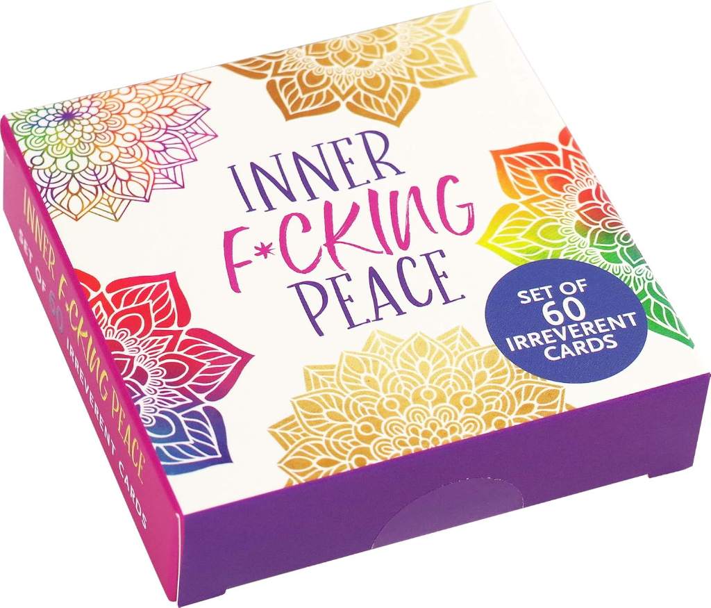 Inner Fucking Peace Motivational Card Deck (60 Pack) by Peter Pauper Press | barcode:9781441334466 | source:'9781441334466.jpg