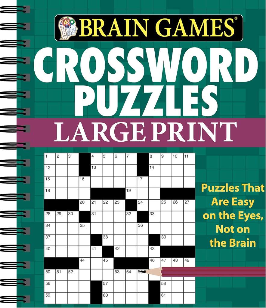 Brain Games - Crossword Puzzles - Large Print (Green) (Brain Games Large Print) by Publications International Ltd. | barcode:9781450827133 | source:'9781450827133.jpg