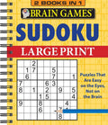 Brain Games - 2 Books in 1 - Sudoku (Large Print) (Brain Games Large Print) by Publications International Ltd. | barcode:9781450867566 | source:'9781450867566.jpg