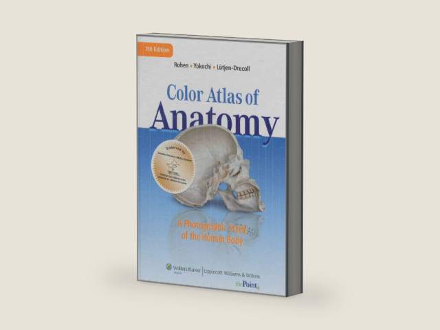 Color Atlas of Anatomy: A Photographic Study of the Human Body by Johannes W. Rohen | barcode:9781451103151 | source:'9781451103151-right-three-quarter.jpg