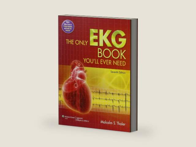 The Only EKG Book You'll Ever Need by M.D. Thaler, Malcolm S. | barcode:9781451119053 | source:'9781451119053-right-three-quarter.jpg