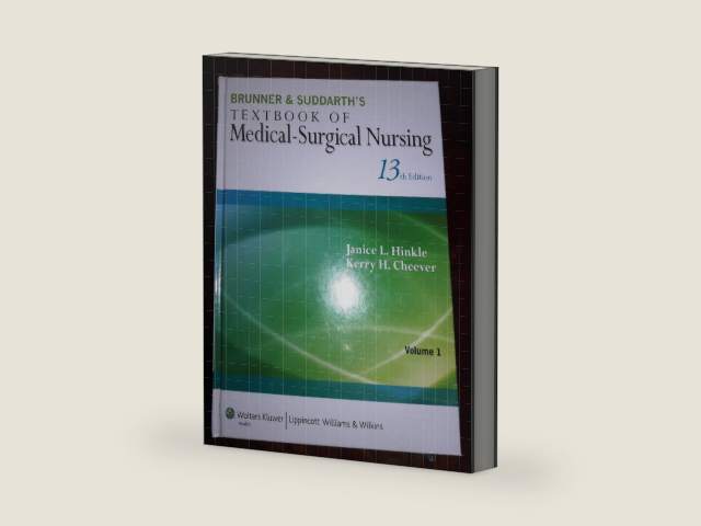 Brunner & Suddarth's Textbook of Medical-Surgical Nursing (Textbook of Medical-Surgical Nursing (Brunner & Sudarth's) () "Vol 1 & Vol 2" by R. N. Hinkle, Janice L. , Ph. D. | barcode:9781451146660 | source:'9781451146660-right-three-quarter.jpg