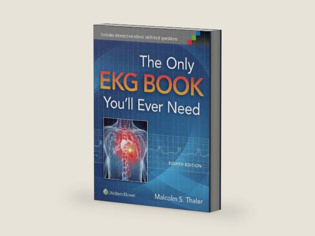 The Only EKG Book You'll Ever Need by M.D. Thaler, Malcolm S. | barcode:9781451193947 | source:'9781451193947-right-three-quarter.jpg