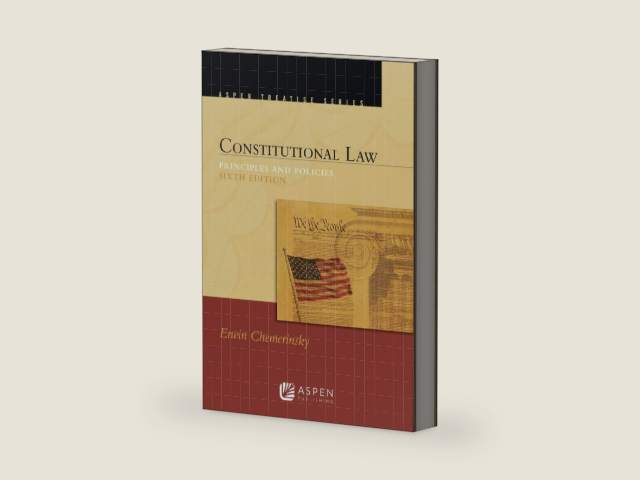 Constitutional Law: Principles and Policies (Aspen Treatise) by Erwin Chemerinsky | barcode:9781454895749 | source:'9781454895749-right-three-quarter.jpg