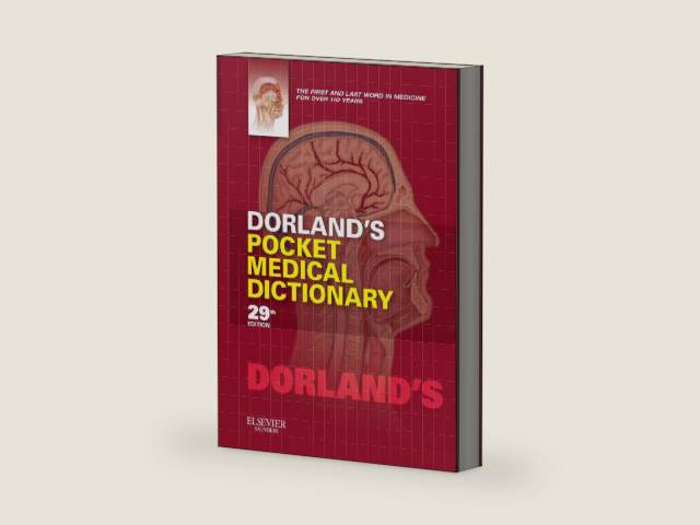 Dorland's Pocket Medical Dictionary by Dorland | barcode:9781455708437 | source:'9781455708437-right-three-quarter.jpg