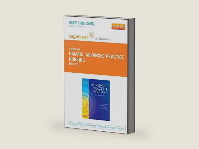 Advanced Practice Nursing - Elsevier eBook on VitalSource (Retail Access Card): An Integrative Approach by Ann B. Hamric PhD RN FAAN | barcode:9781455740673 | source:'9781455740673-right-three-quarter.jpg