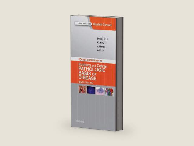 Pocket Companion to Robbins & Cotran Pathologic Basis of Disease (Robbins Pathology) by Richard N. Mitchell MD PhD | barcode:9781455754168 | source:'9781455754168-right-three-quarter.jpg