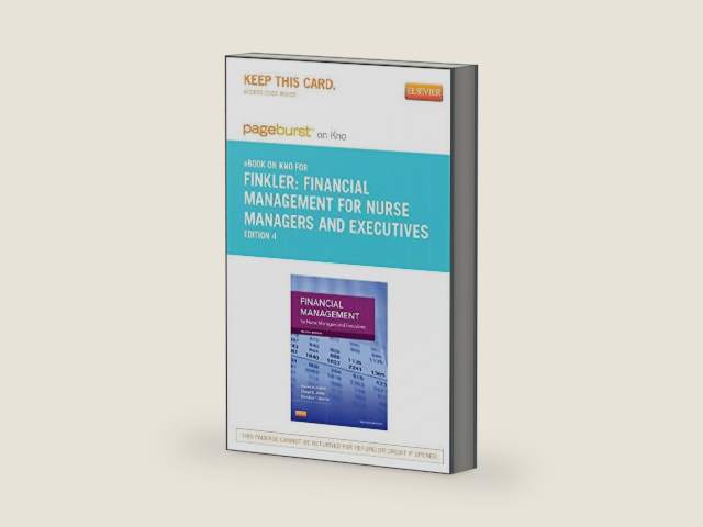 Financial Management for Nurse Managers and Executives - Elsevier eBook on Intel Education Study (Retail Access Card): Financial Management for Nurse ... on Intel Education Study (Retail Access Card) by Cheryl Jones RN PhD | barcode:9781455759453 | source:'9781455759453-right-three-quarter.jpg