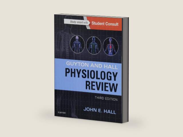 Guyton & Hall Physiology Review by John E. Hall PhD | barcode:9781455770076 | source:'9781455770076-right-three-quarter.jpg