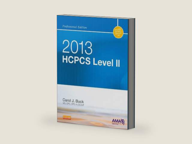2013 HCPCS Level II Professional Edition -- E-Book by Carol J. Buck | barcode:9781455774890 | source:'9781455774890-right-three-quarter.jpg