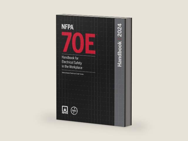 NFPA 70E, Handbook for Electrical Safety in the Workplace, 2024 Edition (International Electrical Code® Series) by National Fire Protection Association (NFPA) | barcode:9781455930760 | source:'9781455930760-right-three-quarter.jpg