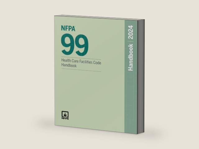 NFPA 99, Health Care Facilities Code Handbook, 2024 Edition by NFPA | barcode:9781455930784 | source:'9781455930784-right-three-quarter.jpg
