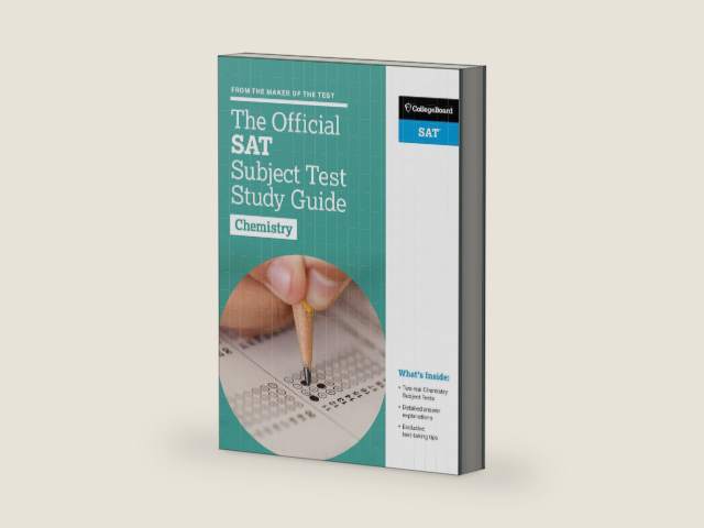 The Official Sat Subject Test In Chemistry Study Guide (College Board Official Sat Study Guide) by The College Board | barcode:9781457309199 | source:'9781457309199-right-three-quarter.jpg