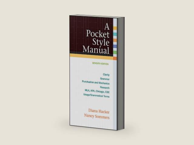 A Pocket Style Manual by Diana Hacker | barcode:9781457642326 | source:'9781457642326-right-three-quarter.jpg