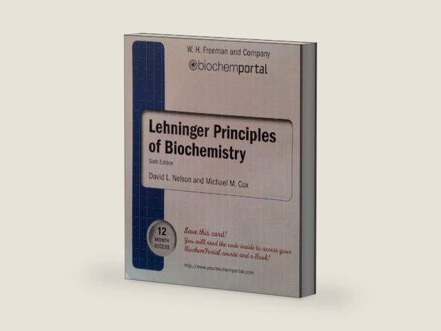 Lehninger Principles of Biochemistry [Sixth Ed.] 12 Month Access Code by David L. Nelson | barcode:9781464109669 | source:'9781464109669-right-three-quarter.jpg