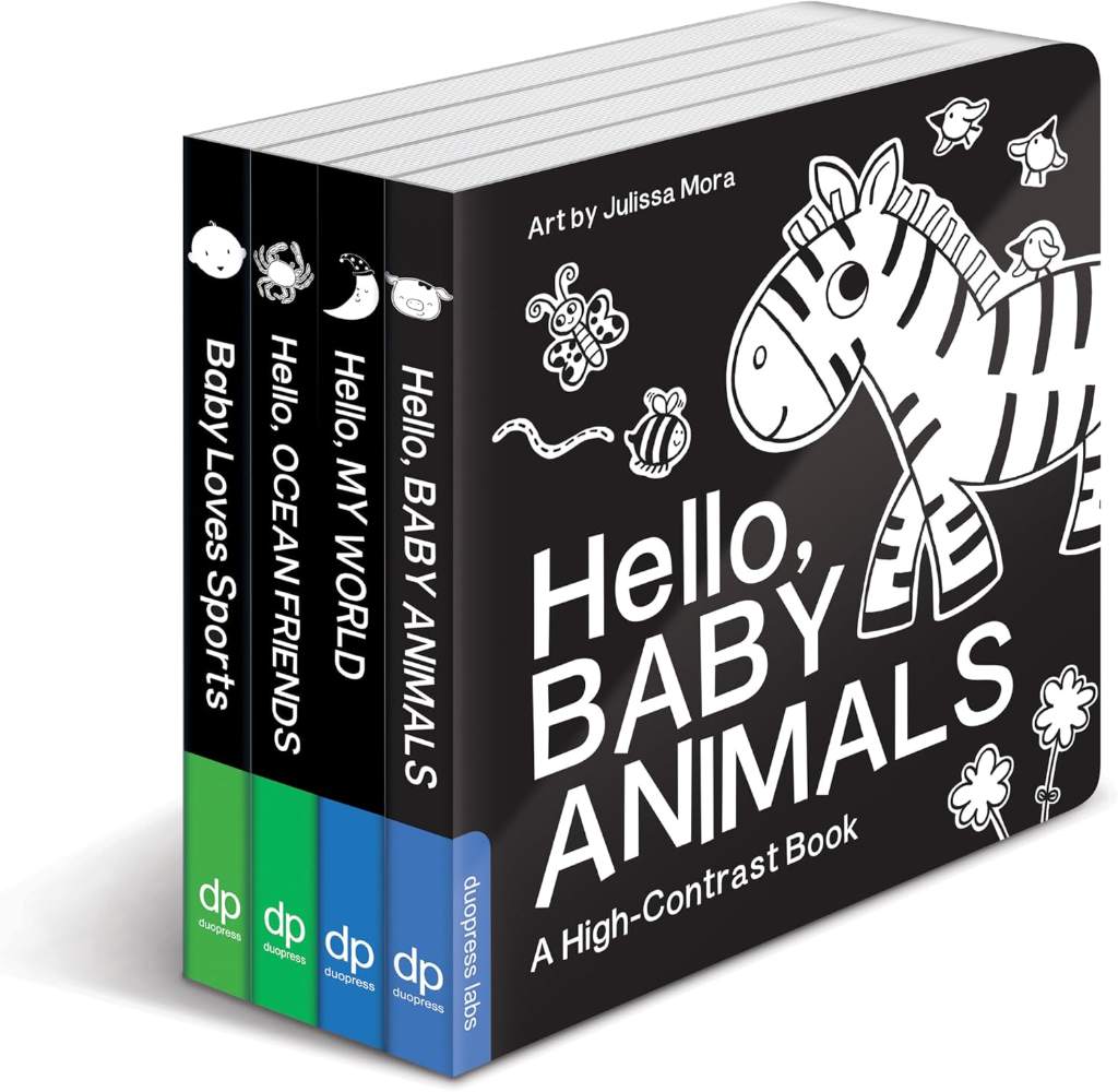 High Contrast Baby Book Set: 4 Board Books for Newborns by duopress labs | barcode:9781464225796 | source:'9781464225796.jpg