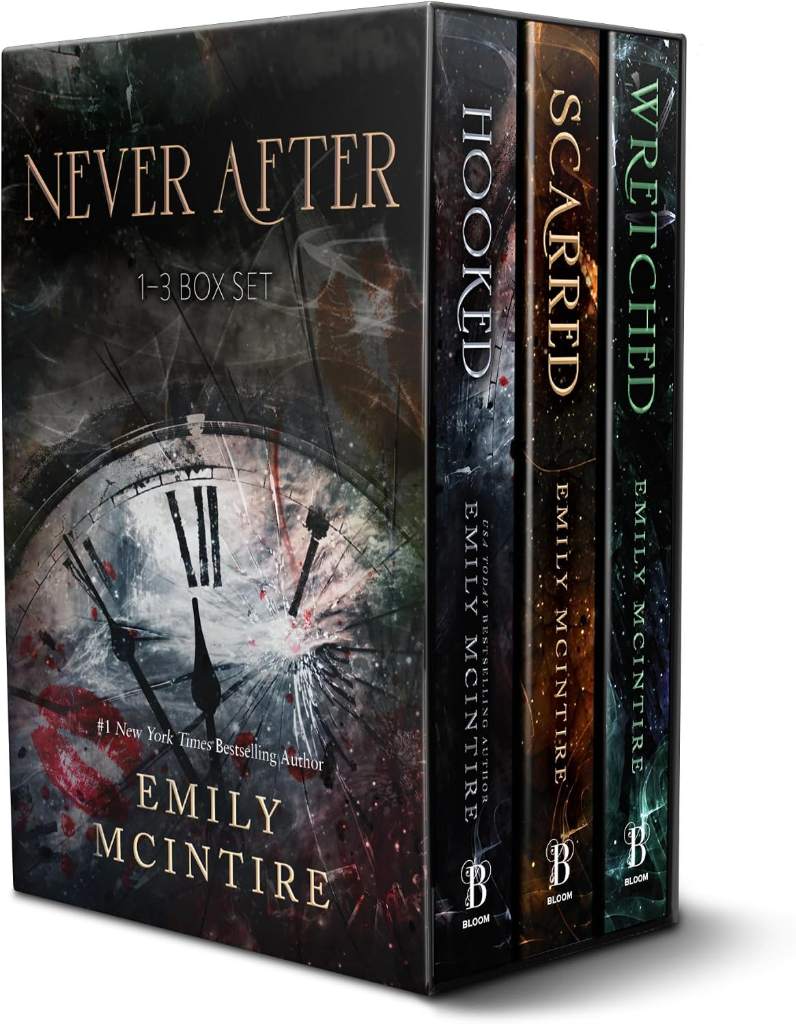 Never After Series Boxed Set, Books 1-3: Hooked, Scarred, and Wretched by Emily McIntire | barcode:9781464275388 | source:'9781464275388.jpg