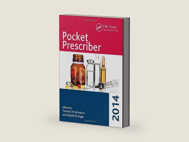 Pocket Prescriber 2014 by Timothy RJ Nicholson | barcode:9781482241310 | source:'9781482241310-right-three-quarter.jpg