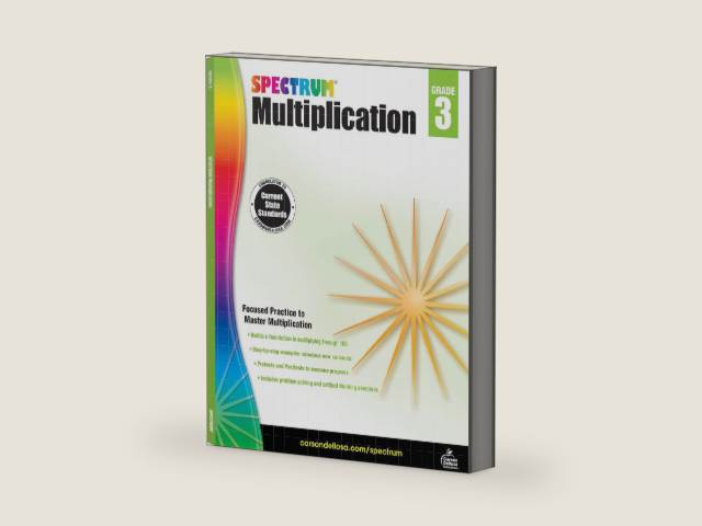 Spectrum Multiplication 3rd Grade Math Workbook, Multiplying Through 100, Test Prep, and Critical Thinking Problems, Classroom or Homeschool Curriculum (Volume 112) by Spectrum | barcode:9781483804743 | source:'9781483804743-right-three-quarter.jpg