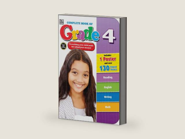 Carson Dellosa Complete Book of Grade 4 Workbook by Thinking Kids | barcode:9781483813097 | source:'9781483813097-right-three-quarter.jpg