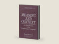 Meaning and Context: An Introduction to the Psychology of Language (Cognition and Language: A Series in Psycholinguistics) by Hans Hörmann | barcode:9781489905604 | source:'9781489905604-right-three-quarter.jpg