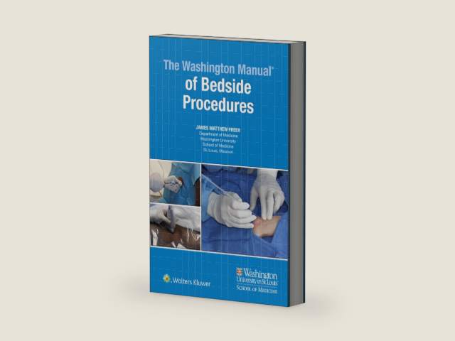 The Washington Manual of Bedside Procedures by Dr. James freer MD | barcode:9781496323705 | source:'9781496323705-right-three-quarter.jpg