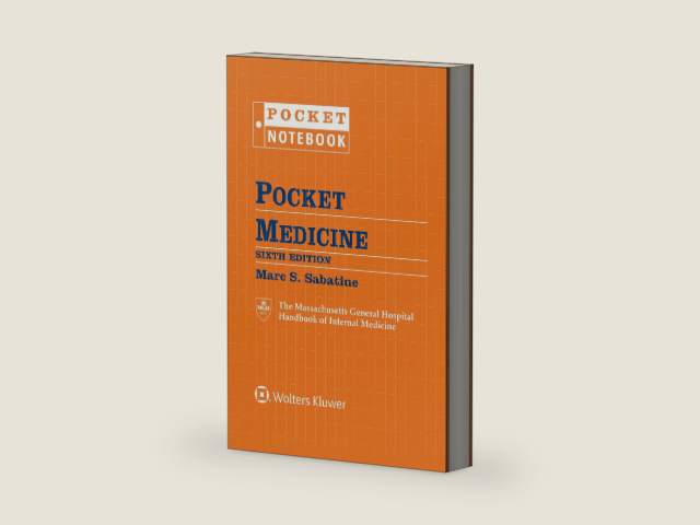 Pocket Medicine: The Massachusetts General Hospital Handbook of Internal Medicine (Pocket Notebook Series) by Marc S Sabatine | barcode:9781496349484 | source:'9781496349484-right-three-quarter.jpg