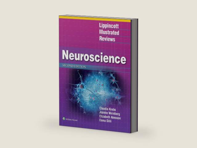 Lippincott Illustrated Reviews: Neuroscience by Claudia Krebs MD PhD | barcode:9781496367891 | source:'9781496367891-right-three-quarter.jpg