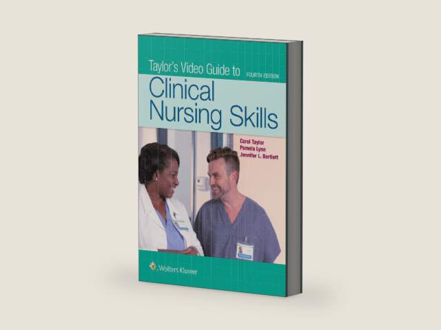 Taylor's Video Guide to Clinical Nursing Skills by Carol R. Taylor PhD MSN RN | barcode:9781496384843 | source:'9781496384843-right-three-quarter.jpg