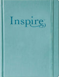 Inspire Bible Large Print NLT (Hardcover LeatherLike, Tranquil Blue): The Bible for Coloring & Creative Journaling by New Living Translation | barcode:9781496419859 | source:'9781496419859.jpg