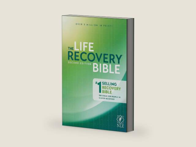 NLT Life Recovery Bible (Hardcover): 2nd Edition: Addiction Bible Tied to 12 Steps of Recovery for Help with Drugs, Alcohol, Personal Struggles - With Meeting Guide by New Living Translation | barcode:9781496425751 | source:'9781496425751-right-three-quarter.jpg