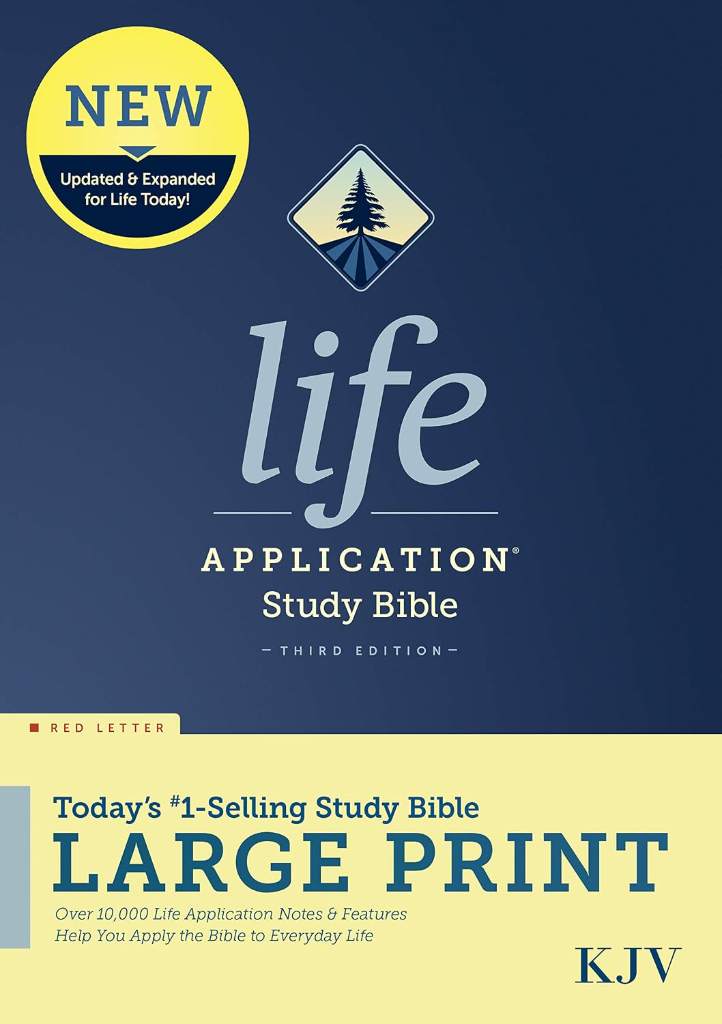 KJV Life Application Study Bible, Third Edition, Large Print (Hardcover, Red Letter) by Tyndale | barcode:9781496439819 | source:'9781496439819.jpg