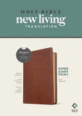 NLT Super Giant Print Bible, Filament Enabled (LeatherLike, Brown, Red Letter) by New Living Translation | barcode:9781496458100 | source:'9781496458100.jpg
