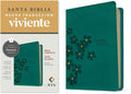 Biblia compacta NTV, letra gigante con Filament (SentiPiel, Turquesa floral, Letra Roja) (Spanish Edition) by Tyndale | barcode:9781496489654 | source:'9781496489654.jpg