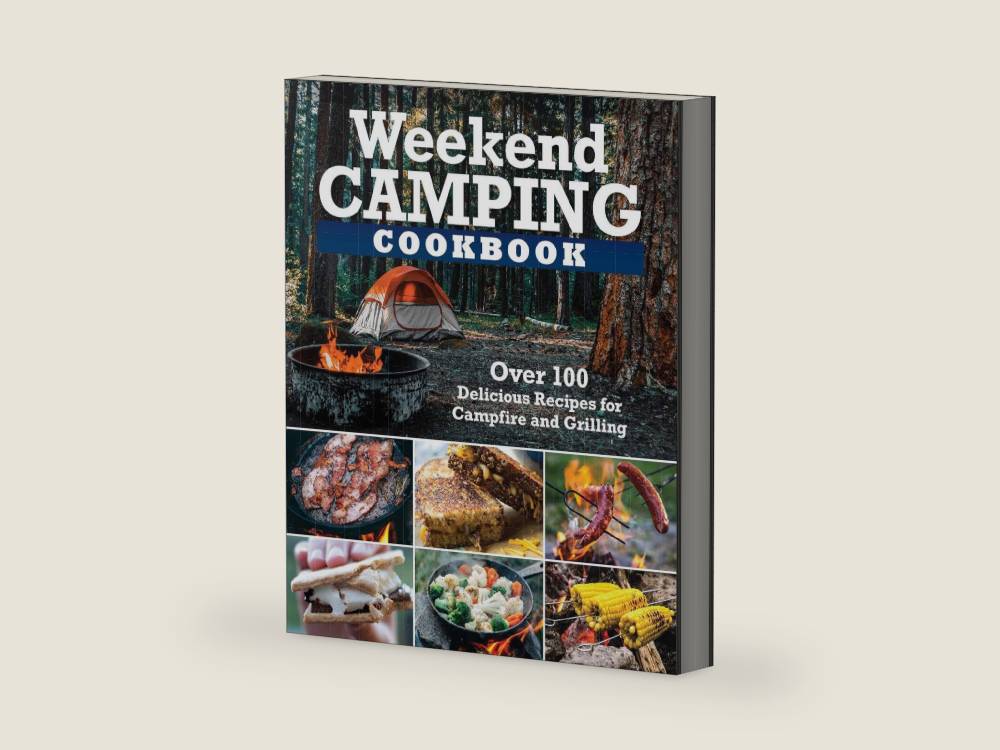 Weekend Camping Cookbook: Over 100 Delicious Recipes for Campfire and Grilling (Fox Chapel Publishing) Make-Ahead Meals for Outdoor Adventures - Cast Iron Nachos, Bacon S'Mores, Foil Packs, and More by Editors of Fox Chapel Publishing | barcode:9781497102934 | source:'9781497102934-right-three-quarter.jpg