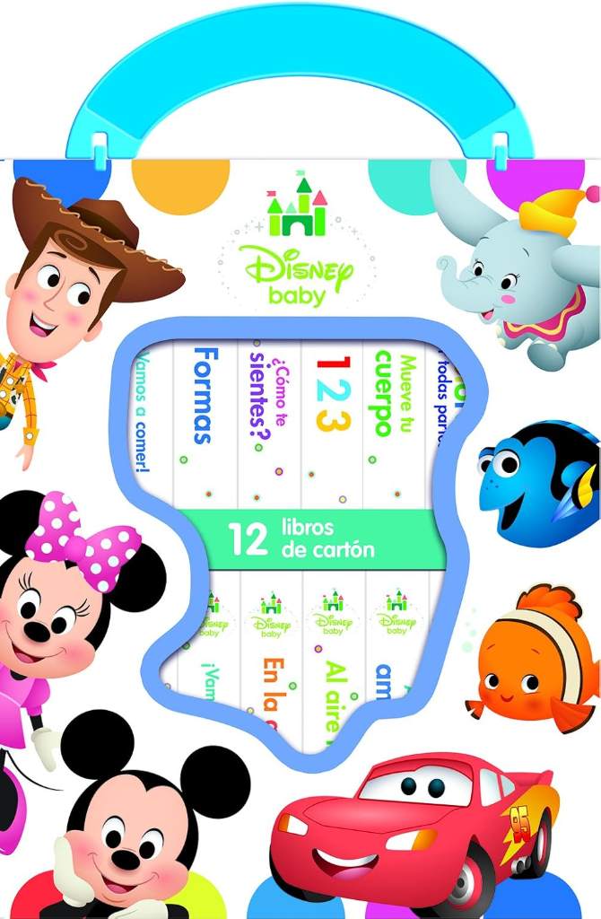 Disney Baby: Mi Primera Biblioteca - 12 Libros De Carton - Incluye personajes de Mickey Mouse, Toy Story, Bambi, Los Increíbles y Mas! - PI Kids (Spanish Edition) by Disney Baby | barcode:9781503733374 | source:'9781503733374.jpg