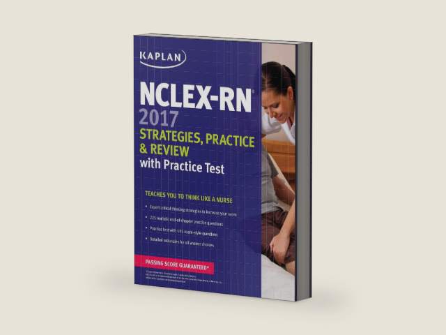 NCLEX-RN 2017 Strategies, Practice and Review with Practice Test (Kaplan Test Prep) by Kaplan Nursing | barcode:9781506208510 | source:'9781506208510-right-three-quarter.jpg