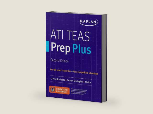 ATI TEAS Prep Plus: 2 Practice Tests + Proven Strategies + Online (Kaplan Test Prep) by Kaplan Nursing | barcode:9781506234564 | source:'9781506234564-right-three-quarter.jpg