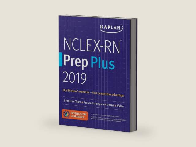 NCLEX-RN Prep Plus 2019: 2 Practice Tests + Proven Strategies + Online + Video (Kaplan Test Prep) by Kaplan Nursing | barcode:9781506245355 | source:'9781506245355-right-three-quarter.jpg