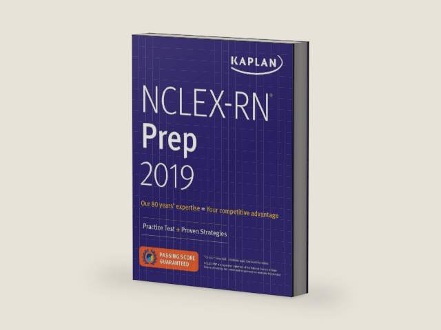 NCLEX-RN Prep 2019: Practice Test + Proven Strategies (Kaplan Test Prep) by Kaplan Nursing | barcode:9781506245386 | source:'9781506245386-right-three-quarter.jpg