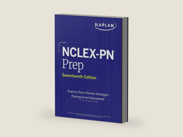 NCLEX-PN Prep, Seventeenth Edition (2025): Includes 1 Full Length Practice Test + Proven Strategies (Kaplan Test Prep) by Kaplan Nursing | barcode:9781506296111 | source:'9781506296111-right-three-quarter.jpg
