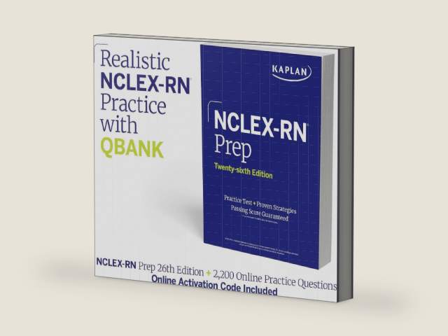 NCLEX-RN Prep Toolkit (2025): Includes 1 Full Length Practice Test + 6 Months Access to a 2,200+ Online Practice Question Bank by Kaplan Test Prep | barcode:9781506297156 | source:'9781506297156-right-three-quarter.jpg
