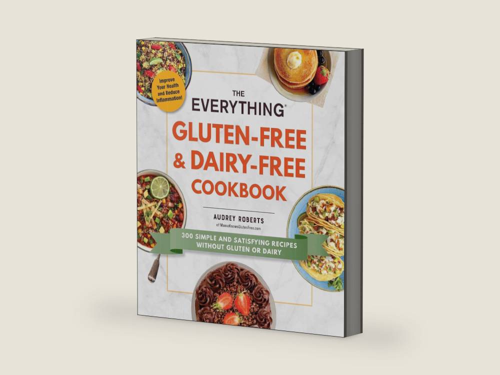 The Everything Gluten-Free & Dairy-Free Cookbook: 300 Simple and Satisfying Recipes without Gluten or Dairy (Everything® Series) by Audrey Roberts | barcode:9781507211281 | source:'9781507211281-right-three-quarter.jpg