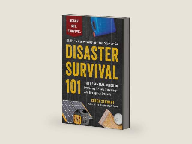 Disaster Survival 101: The Essential Guide to Preparing for―and Surviving―Any Emergency Scenario (Ready. Set. Survive.) by Creek Stewart | barcode:9781507223079 | source:'9781507223079-right-three-quarter.jpg