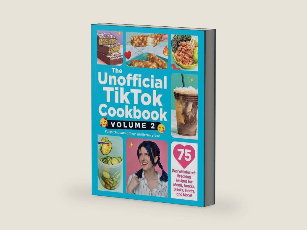 The Unofficial TikTok Cookbook, Volume 2: 75 (More!) Internet-Breaking Recipes for Meals, Snacks, Drinks, Treats, and More! (Unofficial Cookbook Gift Series) by Palestrina McCaffrey | barcode:9781507224328 | source:'9781507224328-right-three-quarter.jpg