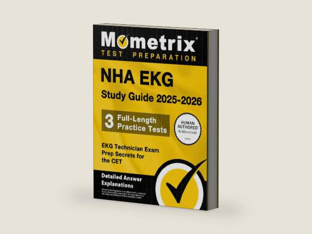 NHA EKG Study Guide 2025-2026 - 3 Full-Length Practice Tests, EKG Technician Exam Prep Secrets for the CET: [Detailed Answer Explanations] by Matthew Bowling | barcode:9781516728718 | source:'9781516728718-right-three-quarter.jpg