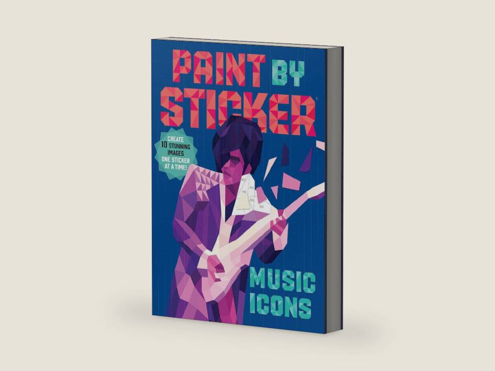 Paint by Sticker (Official): Music Icons: Re-create 10 Classic Photographs One Sticker at a Time! by Workman Publishing | barcode:9781523500130 | source:'9781523500130-right-three-quarter.jpg