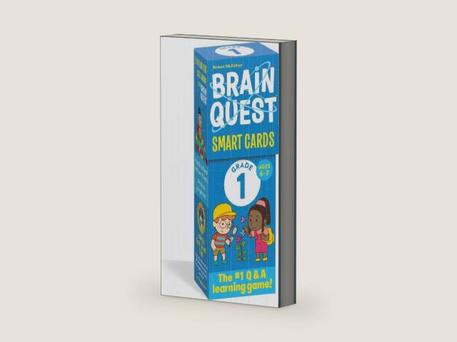 Brain Quest 1st Grade Smart Cards Revised 5th Edition (Brain Quest Smart Cards) by Workman Publishing | barcode:9781523517268 | source:'9781523517268-right-three-quarter.jpg